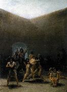 Francisco de Goya The Yard of a Madhouse Sweden oil painting artist